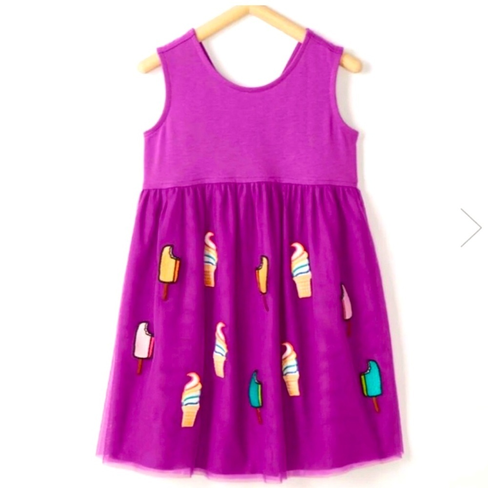 Hanna Andersson Purple Ice Cream Dress